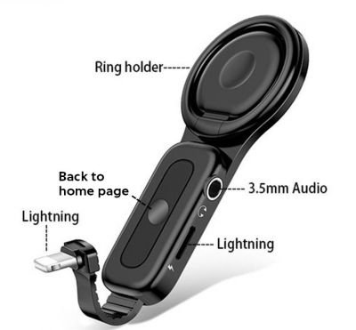 JH-35LY Lightning To 3.5mm Audio And Charging Adapter