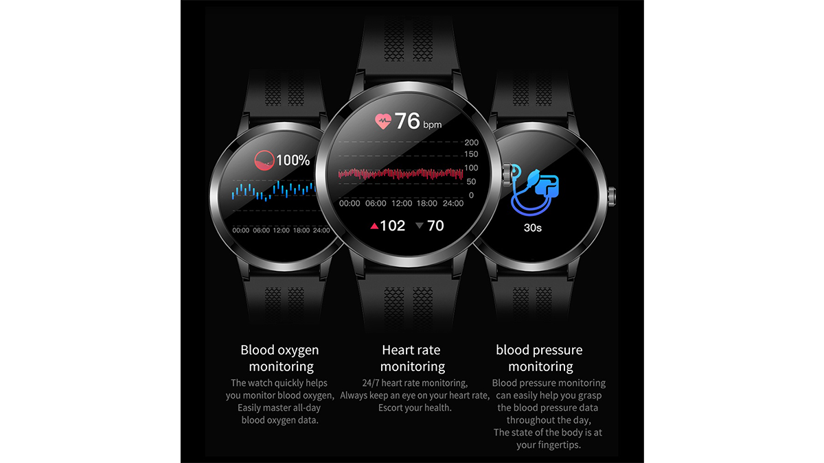 Colmi T6 Smart Watch სმარტ საათი შავი