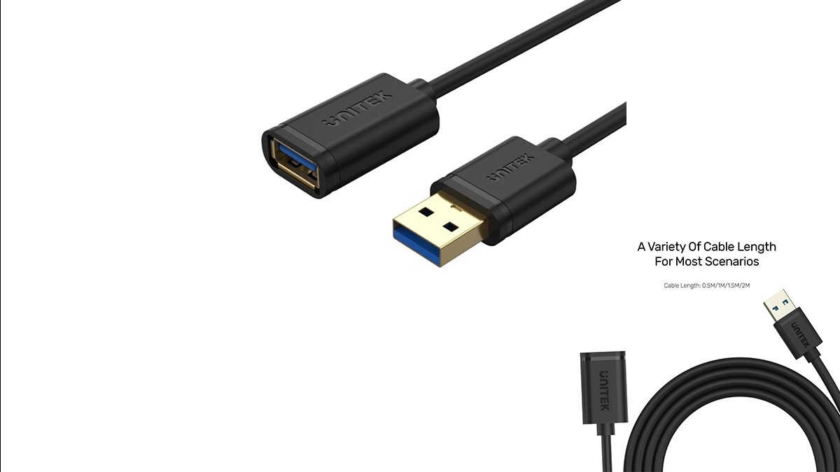 UNITEK Y-C458GBK USB 1.5მ კაბელი დამაგრძელებელი 3.0