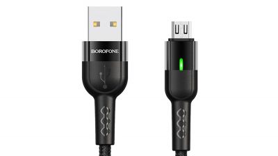 HOCO U79 USB lightning, micro კაბელი smart power off