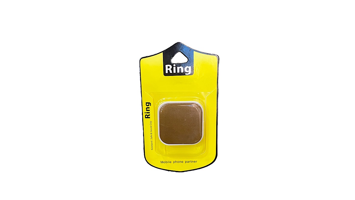 UNIPHA mobile ring Holder  მობილურის ბეჭედი ყავისფერი 