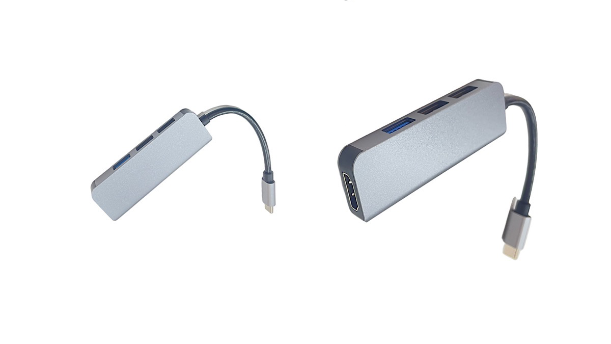 Kingda KDHUB5016 4in1 გადამყვანი ჰაბი USB-C to HDMI 4K+ USB charging
