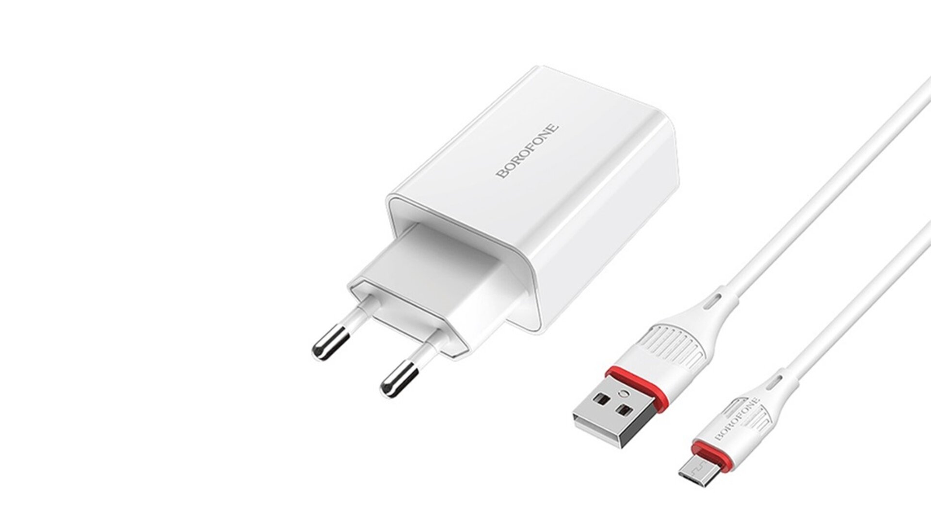 BOROFONE BA21A (3.0 Quick Charger) Adapter+USB Type-c