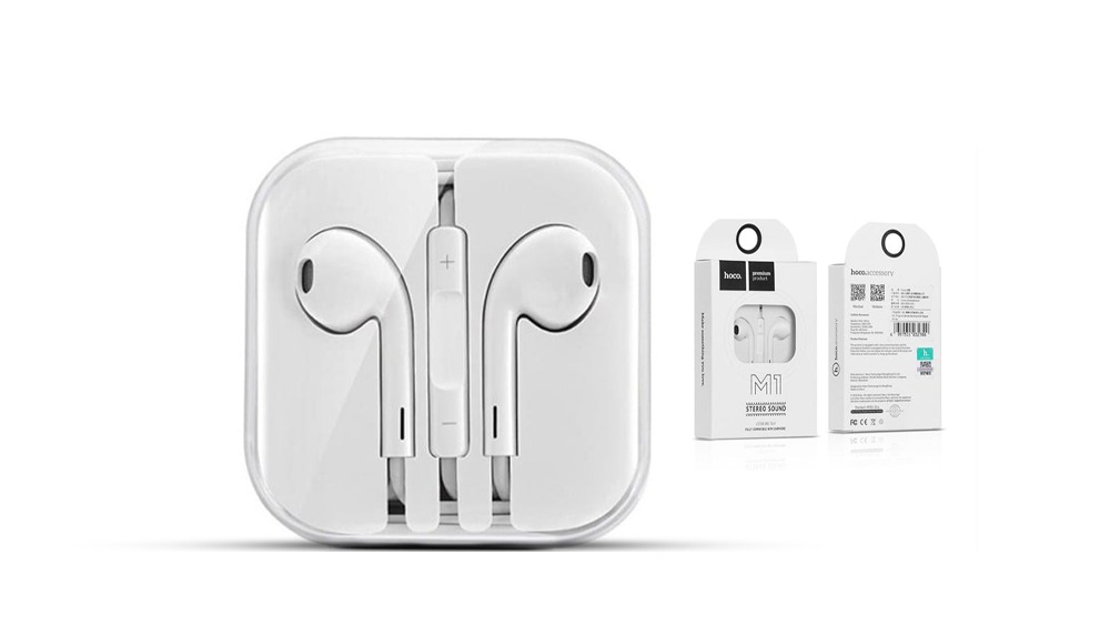 HOCO M1 Earphone for Apple ყურსასმენი სადენით