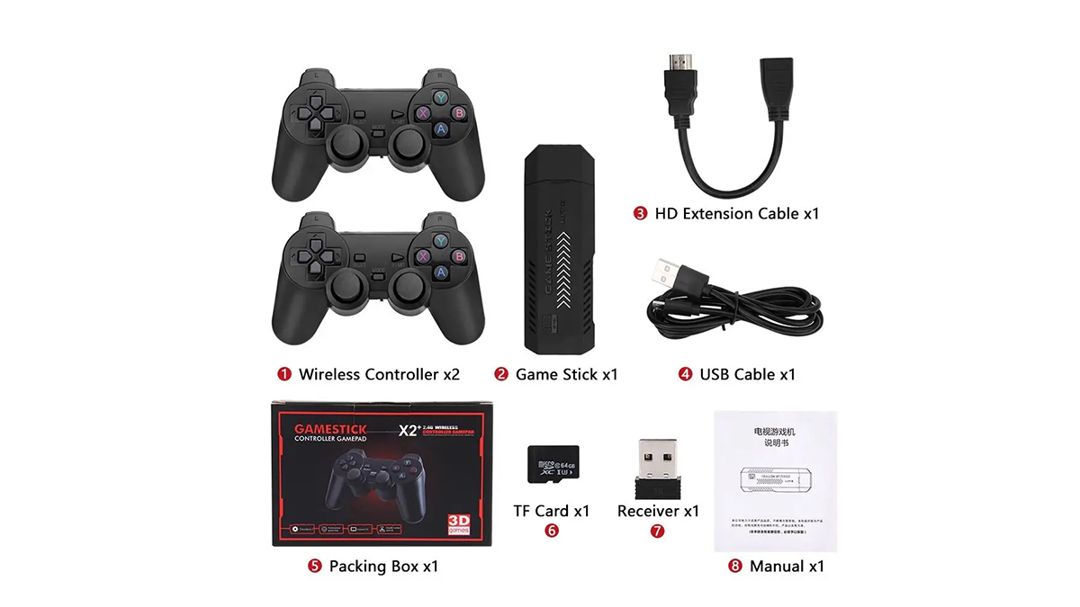 Game Stick GD10 Plus Video Gaming Console 64GB 4K