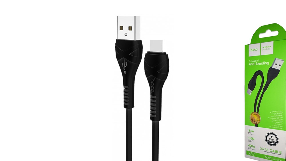 HOCO X37 USB Type-C, Lightning, Micro კაბელი