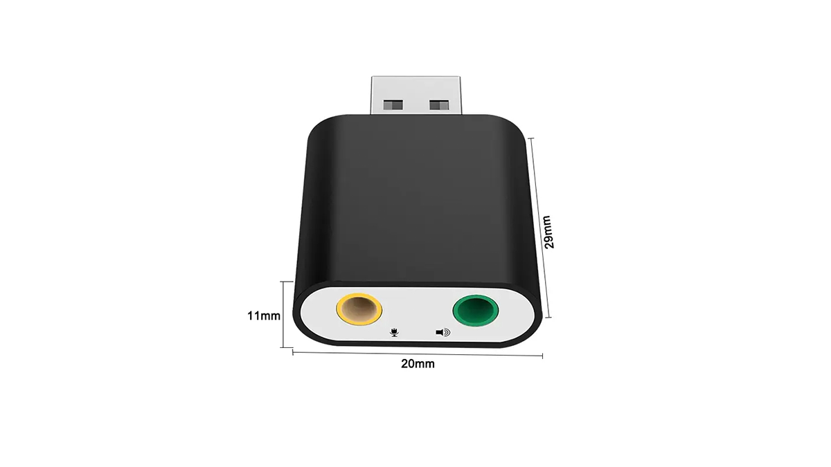 Kingda 7.1CH SOUND CARD USB to 3.5mm ხმის გადამყვანი ბარათი