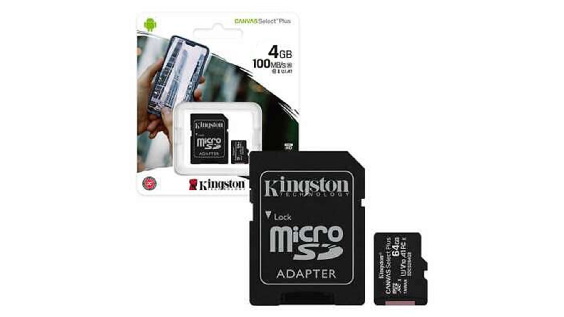 Kingston 4GB microSDHC მეხსიერების ბარათი