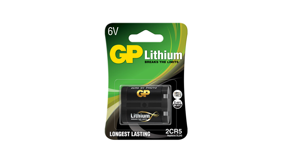 GP 2CR5 Lithium Battery აკუმულატორი ელემენტი
