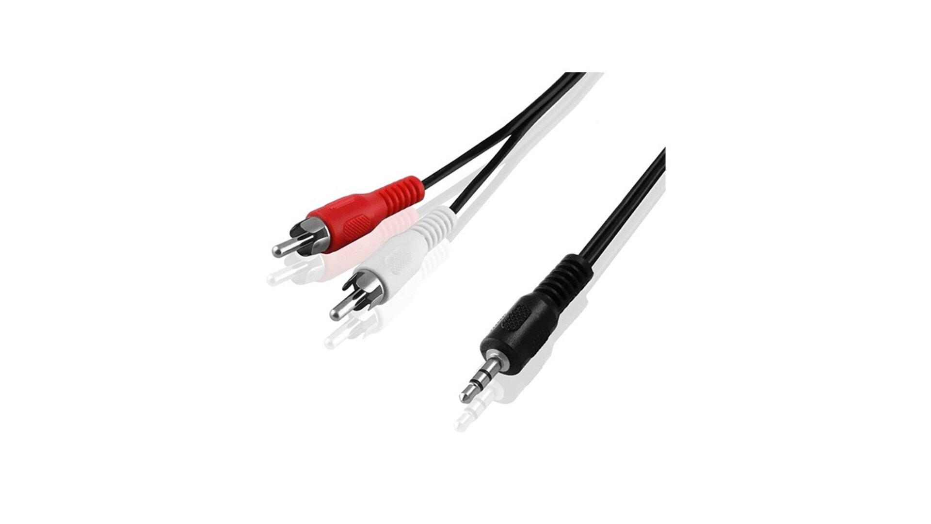 Kingda 3.5mm stereo cable Male to 2 RCA 1.8მ