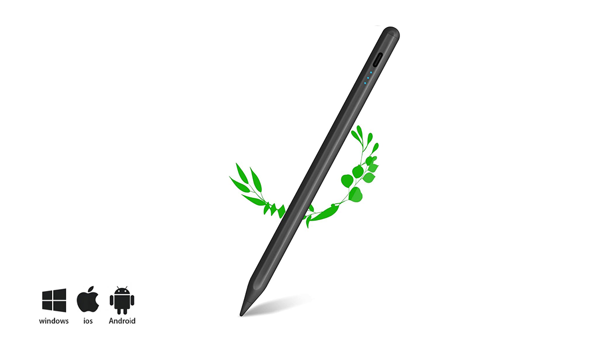Stylus Pen პლანშეტის, iPad-ის ელექტრო კალამი (უნივერსალი) შავი