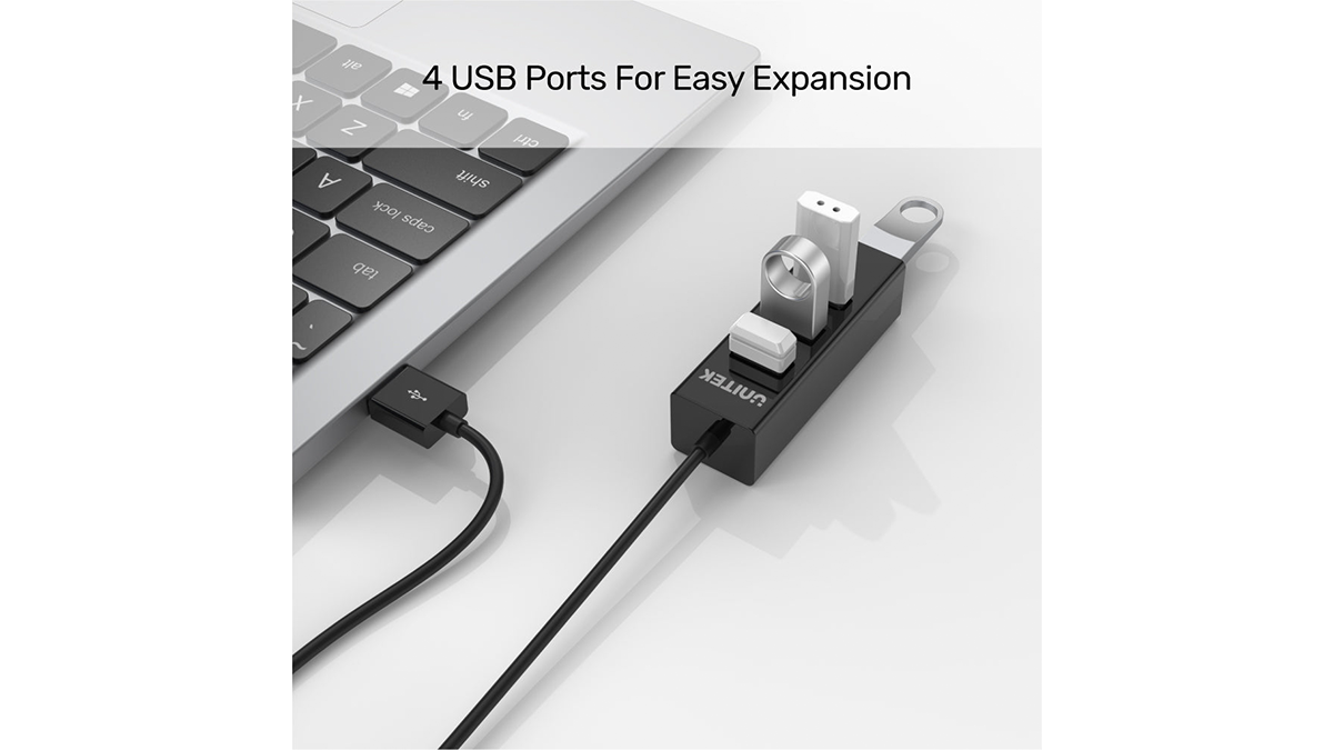 UNITEK 4 Ports USB 2.0 Hub (480Mbps) ჰაბი